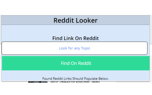 Reddit Looker