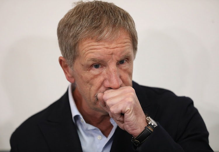 Stuart Baxter resigns as South Africa national team coach during a press conference at the Killarney Country Club, Johannesburg on 02 August 2019.