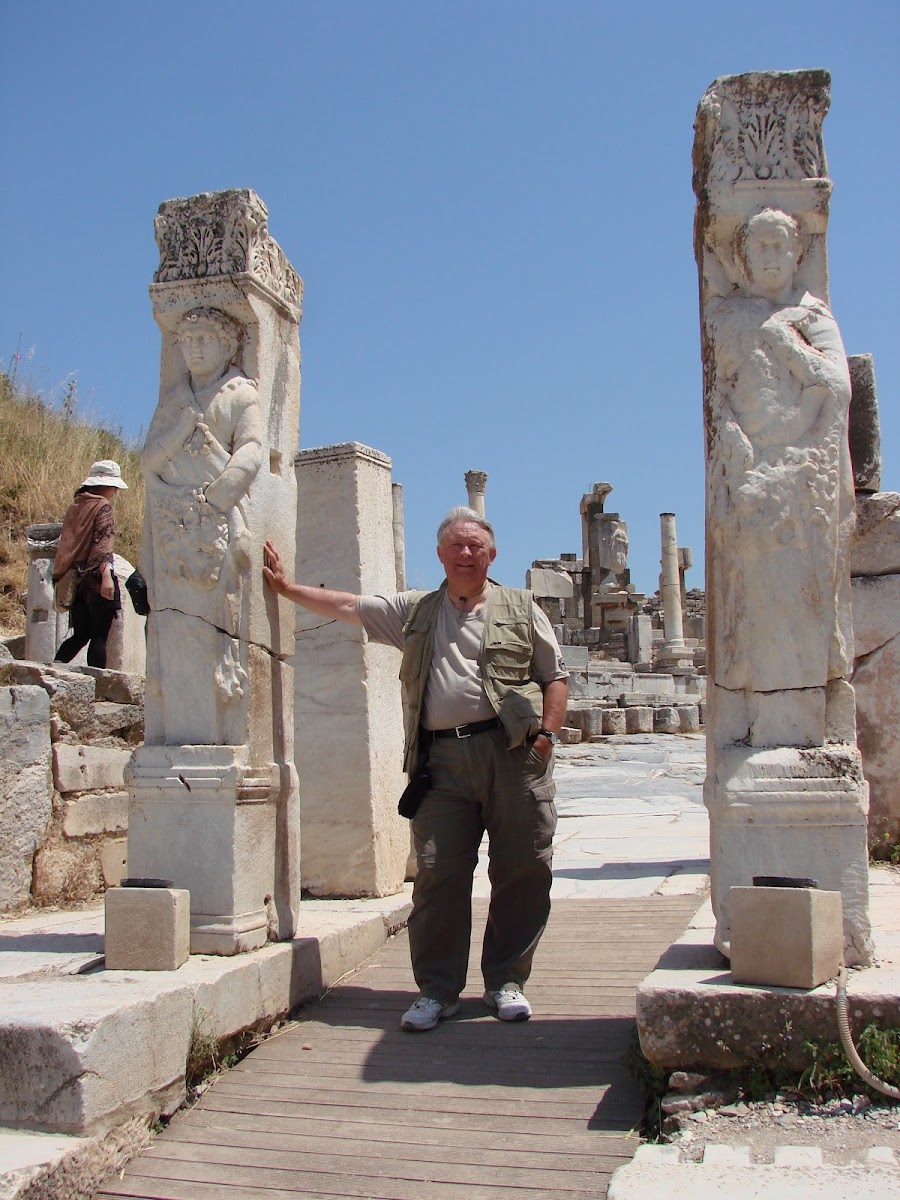 Dr. House at Entrance to Ephesus, between Pillars of Hercules