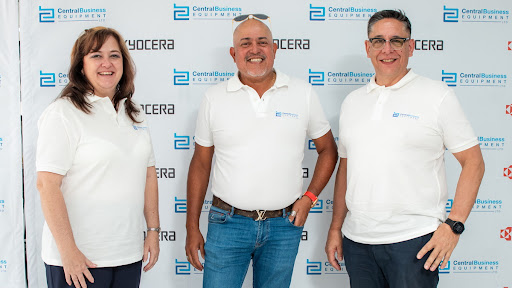 From left: Heidie-Mari Middel, Production Specialist at Kyocera Document Solutions South Africa, Lawrence Boodhoo, CEO of CBE, Paul Wendlandt, General Manager of Kyocera Document Solutions South Africa.