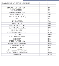 Dosa Point menu 1