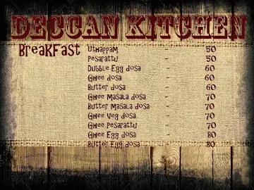 Deccan Kitchen menu 