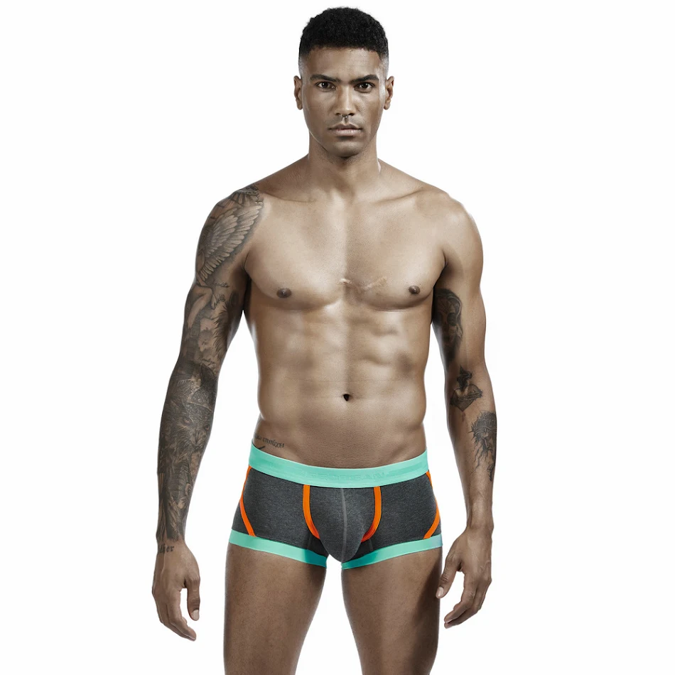 Heren Katoenen Boxershorts Lage Taille Slipjes Superieur Comfort Ademend Herenondergoed Perfecte Pasvorm