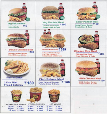 American Bites menu 