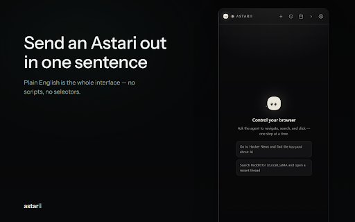 Astarii - AI Browser Agent screenshot 3