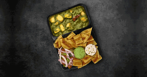 A1 Dhaba Palak Paneer Paratha Bowl