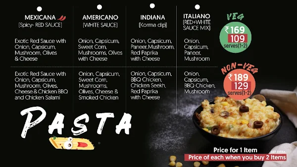 La Pino'z Pizza menu 