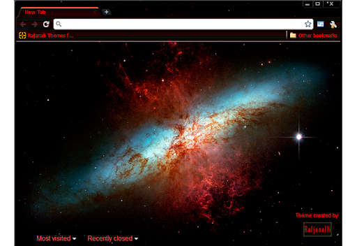 StarburstGalaxy1-1280 OpticRed Hubble4 Theme