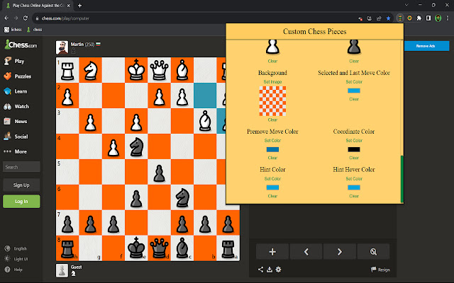 Developed a browser extension for customizing piece set on both chess.com  and lichess : r/chess