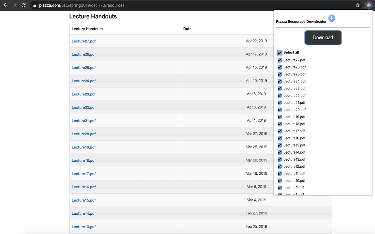 Piazza Resources Downloader Preview image 0