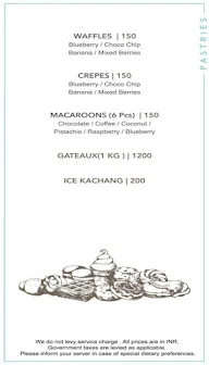 The World Cafe menu 2