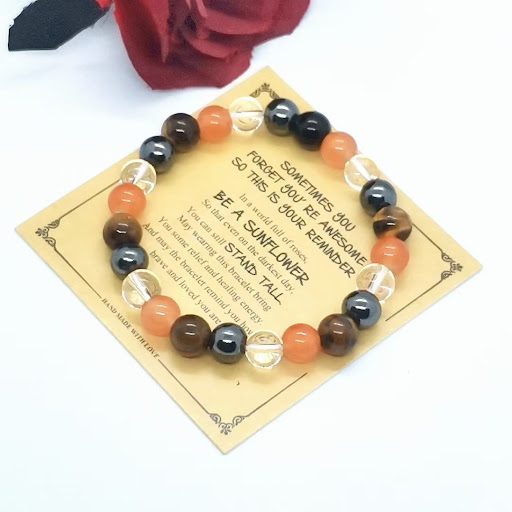 Title 3, Crystal Gemstone Bracelet Bohemian Style, a ver...