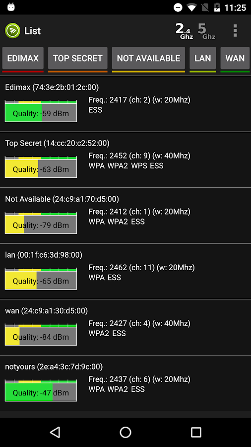    Wifi Analyzer Pro- screenshot  