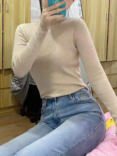 Title 5, Female Autumn And Winter Wild Half Turtleneck B...