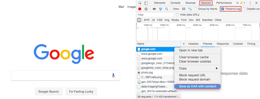  Cara mengambil file berformat .HAR di alat developer