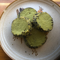 Matcha Black Sesame Shortbread