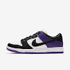 sb dunk low pro coat purple / white / coat purple / black