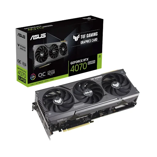 Card màn hình ASUS TUF Gaming GeForce RTX 4070 SUPER 12GB GDDR6X OC Edition 12GB GDDR6X (90YV0K80-M0NA00)