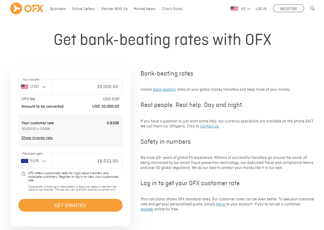 ofx pricing