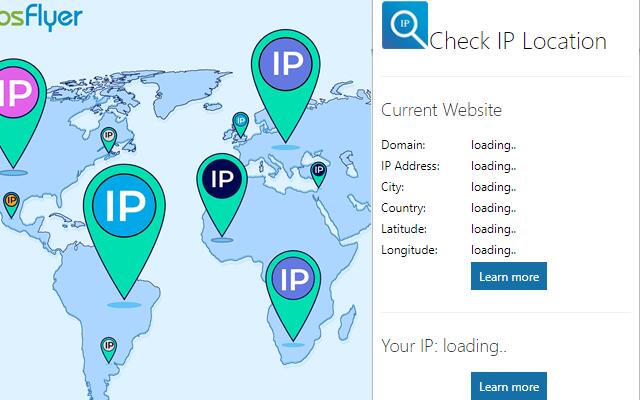 Check IP Location chrome extension