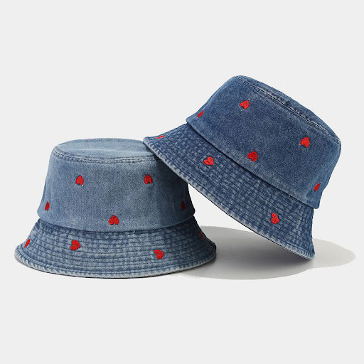 Title 3, New Fashion Small Love Embroidered Fisherman Ha...