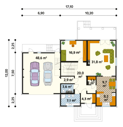 Feria dr-B - Rzut parteru