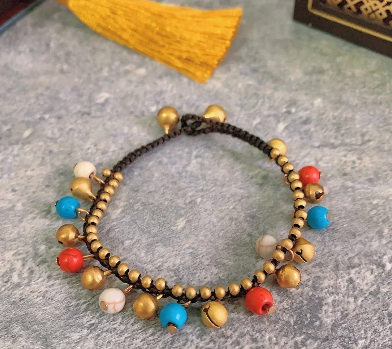 Etnische Armband Dames Vintage Keramiek Prachtige Sieraden Uniek Accessoire voor een Boho Look Stijlvol Sieraad Perfect Cadeau Ideaal voor Vrouwen