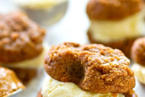 Flourless Nutter Butter Ice Cream Sandwiches