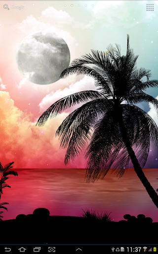 Screenshot Tropical Night Live Wallpaper