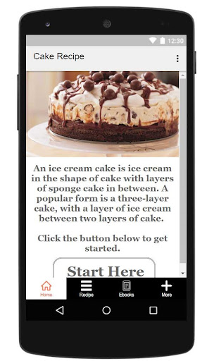 Ice Cream Cake Recipe