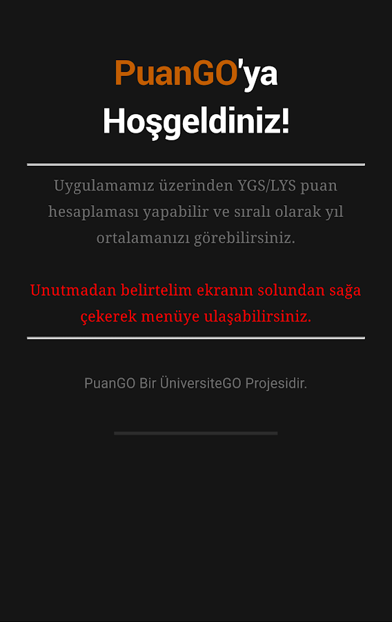 PuanGO ( YGS LYS ) Screen 3