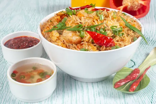 Veg Triple Schezwan Fried Rice