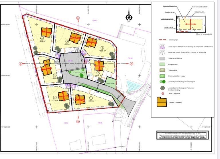 Vente terrain  800 m² à Aurseulles (14240), 79 500 €