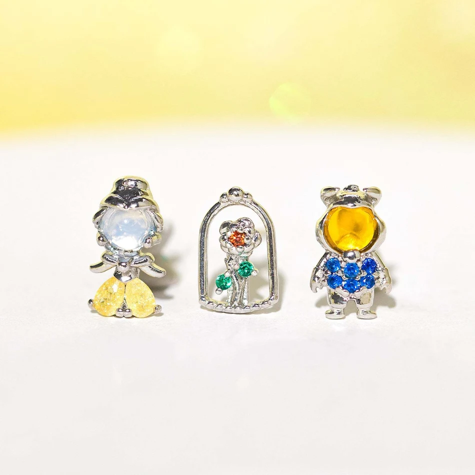 Cartoon Driedelige Oorbellen Set. Voeg plezier toe aan je look met deze schattige en veelzijdige oorbellen. Perfect voor elke dag.