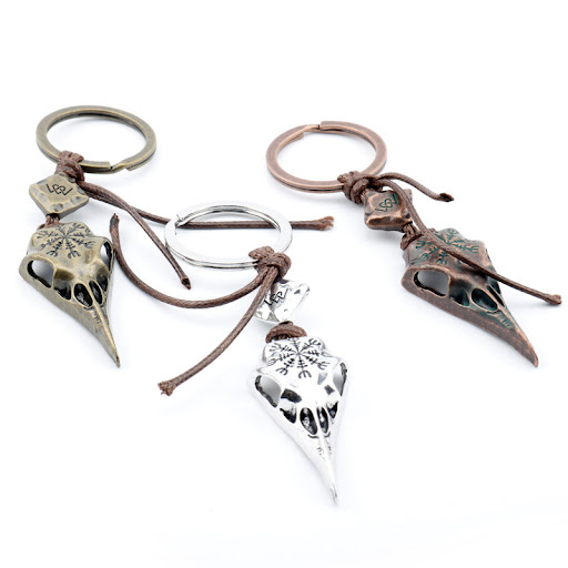 Title 5, Retro Norse Mythology Viking Crow Skull Unique ...