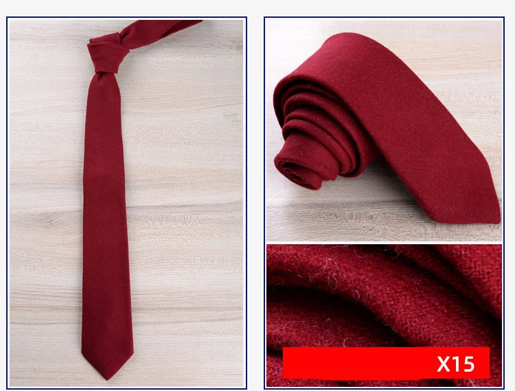 Title 11, Gravata de lã masculina para roupa formal ingle...