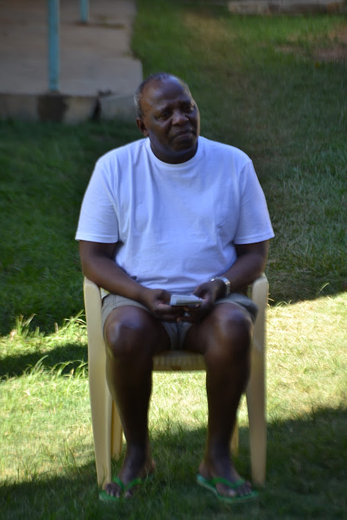 Catholic priest Nicholas Maanzo at his home soon after he arrived from Ireland on March 23.