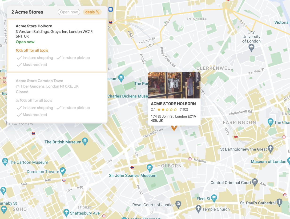 Market Place on Google Maps Platform