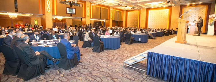 Officials during a forum in South Korea on Wednesday, November 23, 2022.