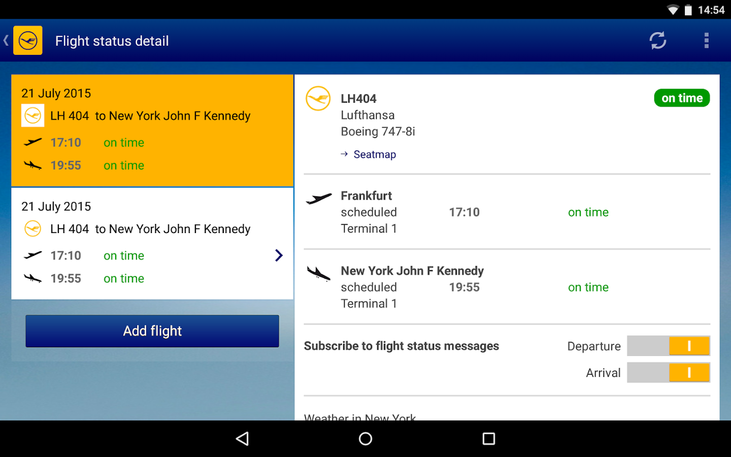 travel id lufthansa app