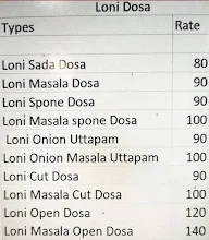Laddu Gopal Loni Dosa menu 1