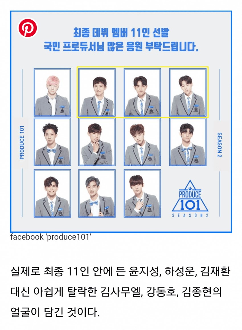 Produce 101 final ranking2