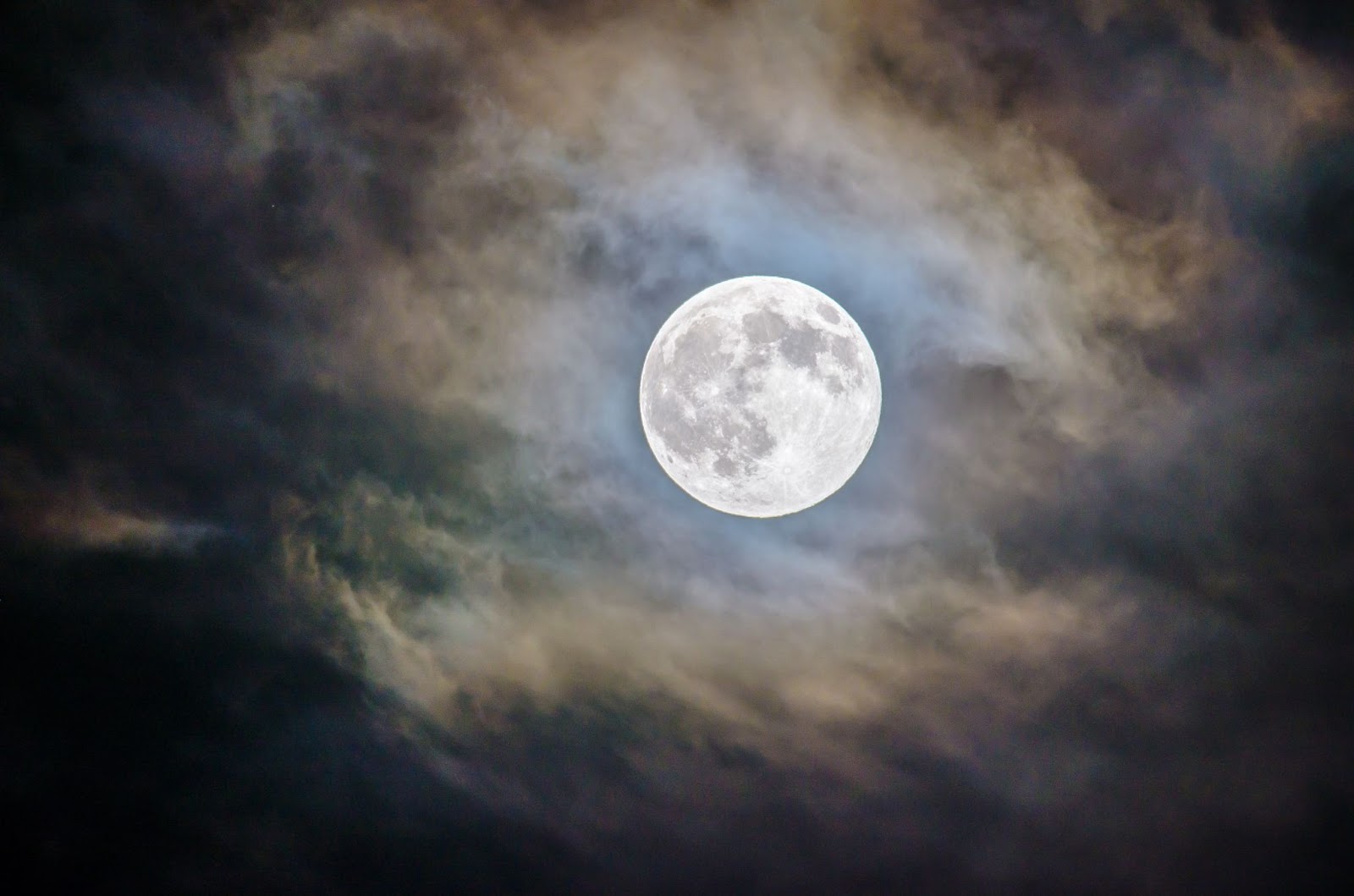 Moon with night sky backdrop