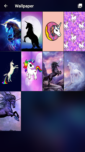 Pony Unicorn Pattern Lock Screen