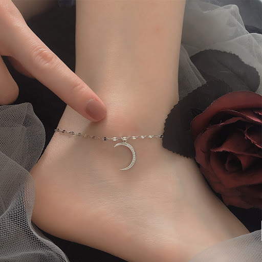Title 2, Ladies Fashion Personality Pure Moon Anklet. El...