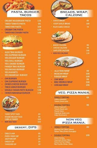 Pizzalicious menu 1