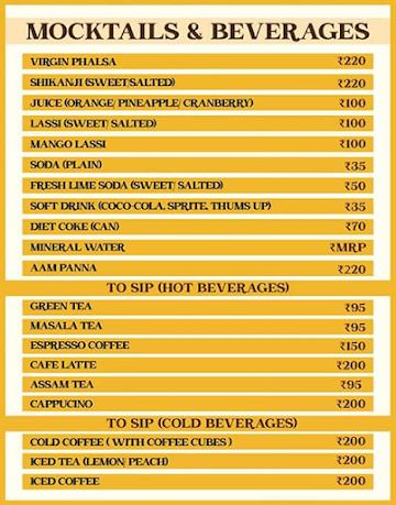 Sandoz menu 