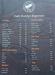 Cafe Buddy's Espresso menu 1