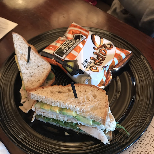 The Malibu sandwich with GF bread.