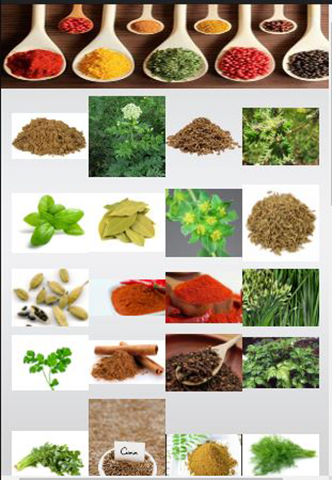 Screenshot Cooking Herbs and Spices usage